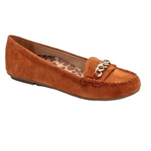 Vionic Mesa Suede Loafers 7 Cognac